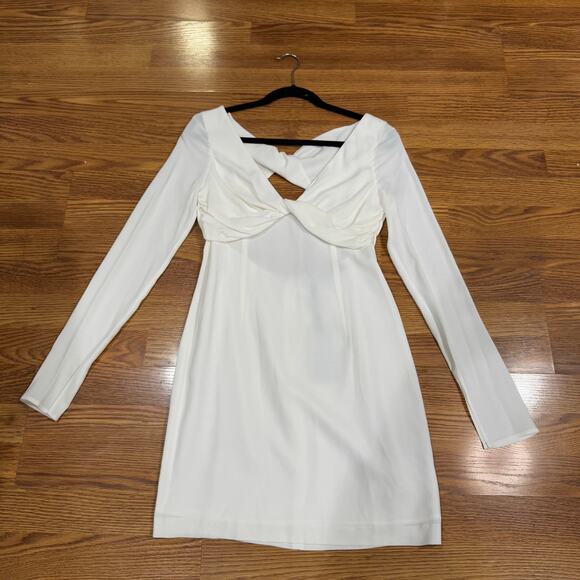 BLUMARINE Back Cut Out Mini Dress in black natural ivory IT 42 ( US 6) - Picture 14 of 14